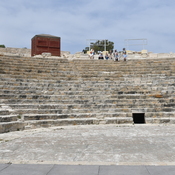 Kourion, Theater, Cavea with seats and scene