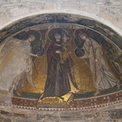 Kiti, Church of Panagia Angeloktistis, Interior apse with mosaic of St Mary
