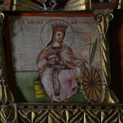 Kiti, Church of Panagia Angeloktistis, Painting of St Catharina
