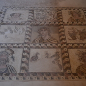 Nea Paphos, House of Dionysus, Room 3 with mosaic presenting the four seasons