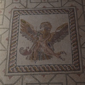 Nea Paphos, House of Dionysus, Room 8 with mosaic presenting the abduction of Ganymedes by an eagle