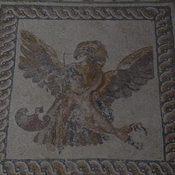 Nea Paphos, House of Dionysus, Room 8 with mosaic presenting the abduction of Ganymedes by an eagle