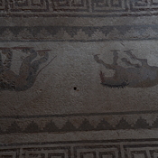Nea Paphos, House of Dionysus, Room 10 with mosaic presenting a dog and a running horse