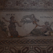 Nea Paphos, House of Dionysus, Room 16 with mosaic of Pyramus and Thisbe