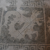Nea Paphos, House of Dionysus, Room 1 with mosaic presenting Scylla