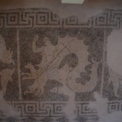 Nea Paphos, House of Dionysus, Room 1 with mosaic presenting Scylla