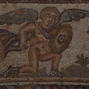 Nea Paphos, House of Theseus, Mosaic with the bathing of the baby Achilles by his mother Thetis