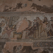 Nea Paphos, House of Theseus, Mosaic with the bathing of the baby Achilles by his mother Thetis