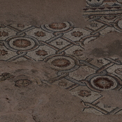 Nea Paphos, Chrysopolitissa, Interior of the church, mosaic in left nave