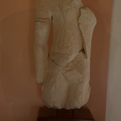 Old Paphos, Siege Mound near the walls at Marchellos, damaged statue of a male