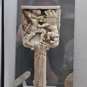 Old Paphos, Tomb kte VIII mirror handle, Hercules fighting the Nemean lion