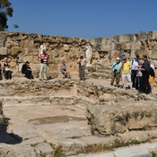 Salamis, Palaestra, basin with statues