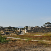 Salamis, Reservoir, entrance with columns