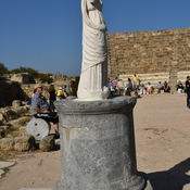 Salamis, Theater, Pedestal with sculpture