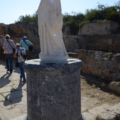Salamis, Theater, Headless statue of a female