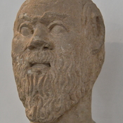 Soloi, Limestone head of a satyr