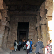 Abu Simbel, Temple by Ramesses II, Men, Statues in the interior