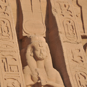 Abu Simbel, Temple by Ramesses II, Women, Statue of Amon
