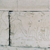 Abydos, Temple for Ramesses II, Relief of the Battle of Kadesh, Soldiers with POW