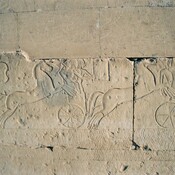 Abydos, Temple for Ramesses II, Relief of the Battle of Kadesh, Hittite chariots