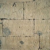 Abydos, Temple for Ramesses II, Relief of the Battle of Kadesh, Masses of people and Hittite chariots