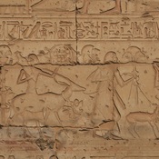 Abydos, Temple of Sety I, Relief with people offering presents