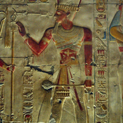 Abydos, Temple of Sety I, Relief with king