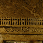 Alexandria, Catacombs, Lintel with symbol of Nekhbet
