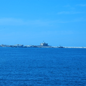 Alexandria, Mouth of the harbor with Ottoman fort Qait Bey