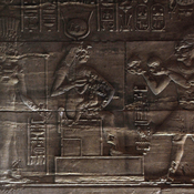 Philae, Temple of Isis, Relief with offerings to Isis and Horus