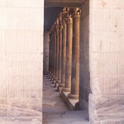 Philae, Temple of Isis, Row of columns