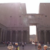 Edfu, Temple of Horus, Inner facade from inside