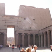 Edfu, Temple of Horus, Inner facade from inside