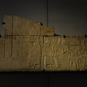 Saqqara, Tomb of Horemheb, Relief of Horemheb talking to surrendering enemies
