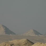 Abusir, Pyramids seen from Saqqara