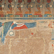Deir el-Bahari, Mortuary Temple of Hatshepsut, Wall painting of vulture