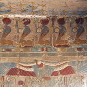 Deir el-Bahari, Mortuary Temple of Hatshepsut, Wall painting of vulture
