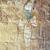 Deir el-Bahari, Mortuary Temple of Hatshepsut, Wall painting of Osiris