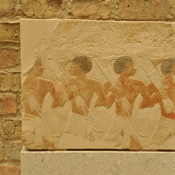 Deir el-Bahari, Mortuary Temple of Hatshepsut, Relief of Nubian soldiers
