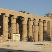 Thebes, Karnak, Great Forecourt with northern colonnade