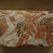 Thebes, Battle scene with defeated Syrians