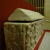 Arles, Sarcophagus of St. Hilary, pagan coffin with Christian lid