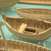 Metz, reconstruction of a ship unearthed  in Metz