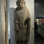 Lezoux (Puy-de-Dôme), Statue of Mercury with Roman inscription on the breast