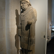Lezoux (Puy-de-Dôme), Statue of Mercury with Roman inscription on the breast