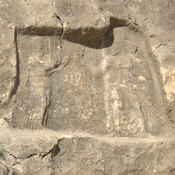 Barm-e Dilak, Sasanian relief, Queen Ardašir-Anahid and King Bahram II