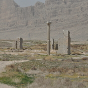 Istakhr, Achaemenid column, reused in a Sasanian city
