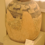 Tepe Sialk, Chalcolithic jar with animal decoration