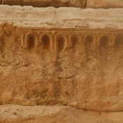 Bishapur, So-called Temple of Anahita, Lower part, Decorated lintel