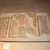 Bishapur, Mosaic hall, Mosaic of a female musician